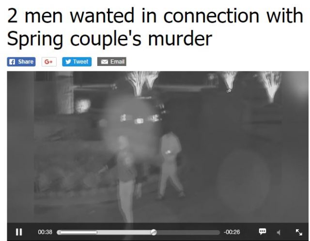 全城急搜兩疑兇！休斯頓華裔夫婦遭槍殺監控曝光