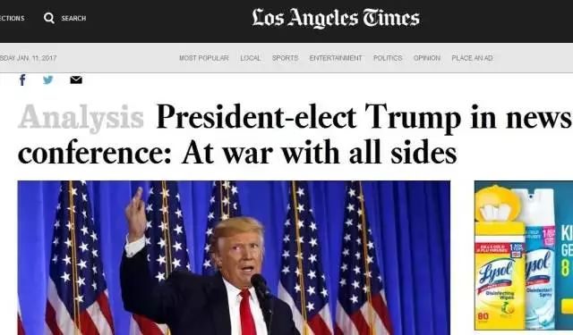 天天被骂“假新闻”，美国媒体爆发了！350家媒体集体“宣战”特朗普丨外媒说