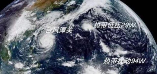 美国卫星拍到骇人一幕！三个台风胚胎已经重合，未来将贯穿整个日本