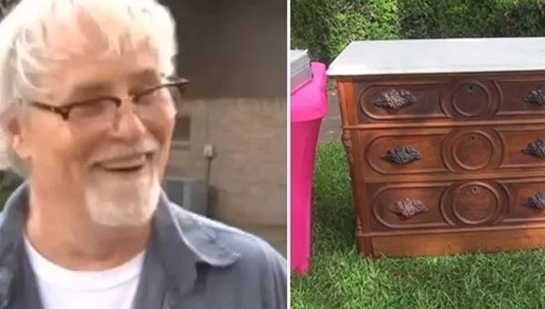 德州69岁退役军人100美元买下19世纪古董柜,却意外发现大玄机....