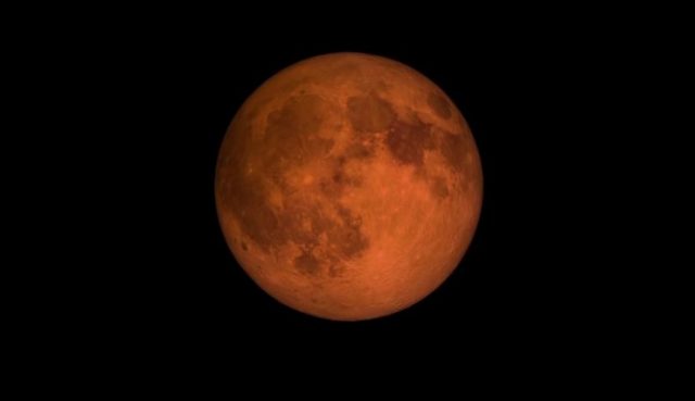 发出瘆人红光！1月20日晚北美可见“超级血狼月”