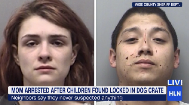 得州警方發現4名營養不良的兒童，竟有2名被鎖在狗籠里