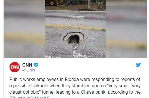 挖隧道偷银行 这一幕真在美国上演了...
