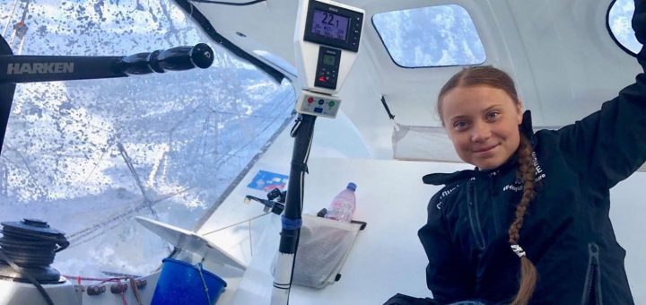 為零排放 16歲氣候活動家乘帆船橫穿大西洋抵達紐約