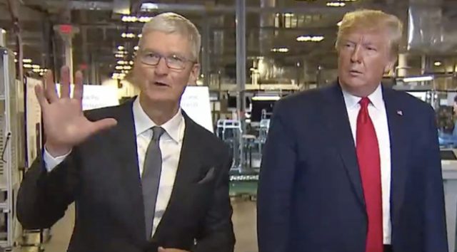 特朗普參觀德州Mac工廠 稱讚蘋果是美國成功典範