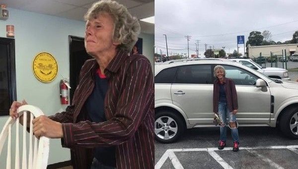 美国60岁妇每天徒步20公里回家，热心同事帮忙募款买新车送她