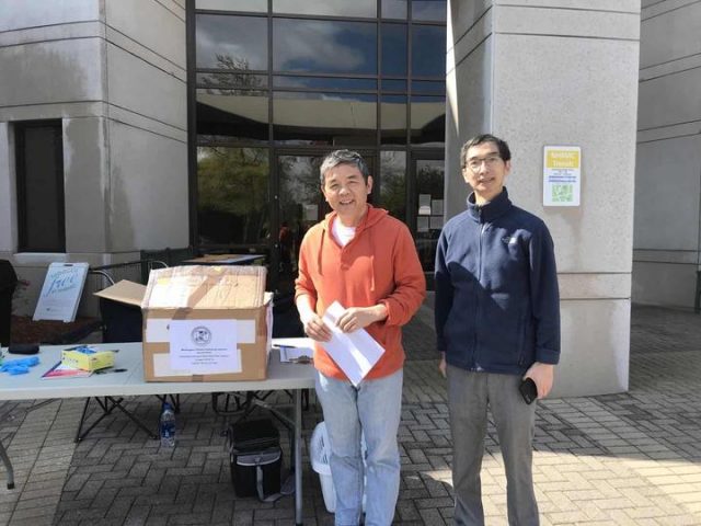 北卡威明頓華人情系社區募捐款物支持醫護人員