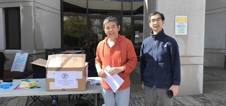 北卡威明顿华人情系社区募捐款物支持医护人员