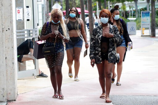 佛州确诊病例破10万 迈阿密颁布强制口罩令