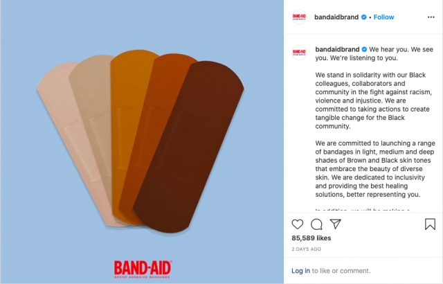 Band-Aid創可貼「跟風」推出新系列 適用於所有膚色