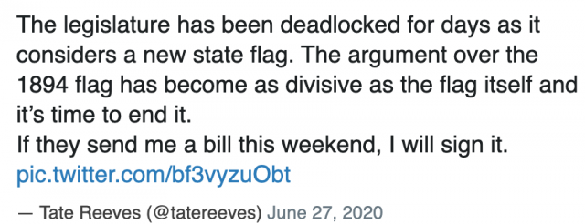 繼「推倒雕像」行動升級，密西西比廢除邦聯符號的百年州旗