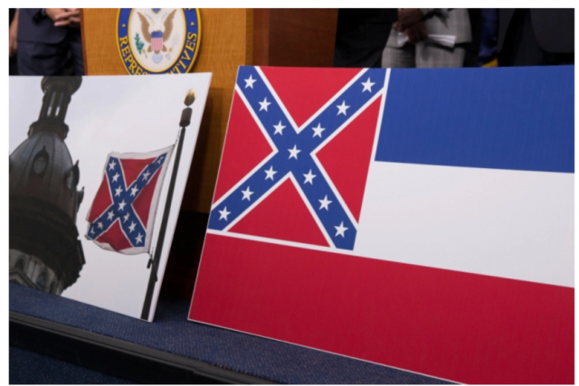 继“推倒雕像”行动升级，密西西比废除邦联符号的百年州旗