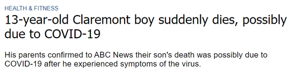 警惕！7岁男孩染新冠 洗澡时抽搐暴毙 华人男孩死在卧室 家长小心！