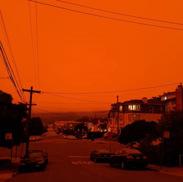 災難! 烈火席捲美國4州 舊金山天地一片血紅 慘變火星鬼城 遊客如困煉獄!