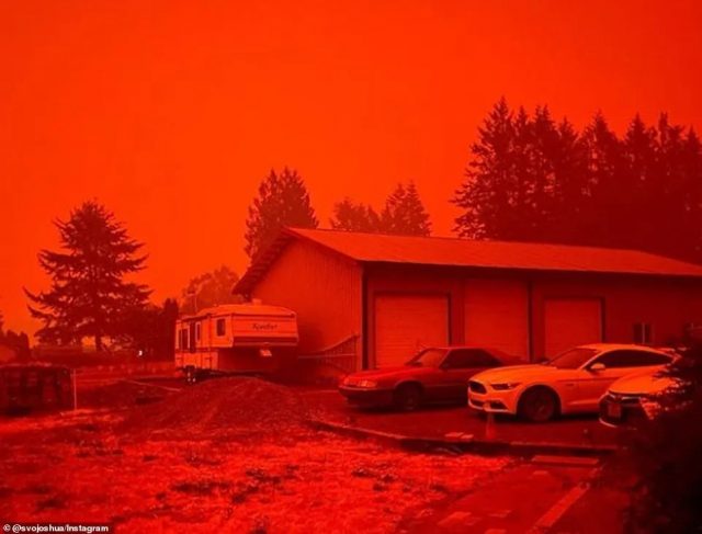 災難! 烈火席捲美國4州 舊金山天地一片血紅 慘變火星鬼城 遊客如困煉獄!