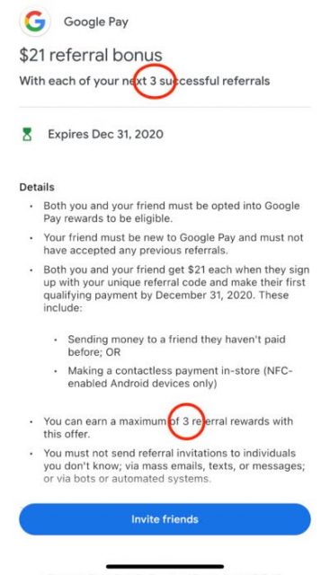 Google Pay：可以赚小羊毛的银行账户【2020.12 更新：新用户转给朋友可得】