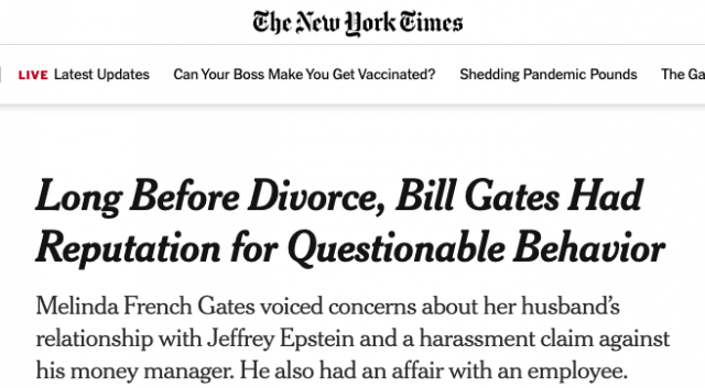實錘! 比爾蓋茨婚內出軌女下屬! 被逼離開微軟董事會! 和淫魔聚會數十次 形象徹底崩塌!