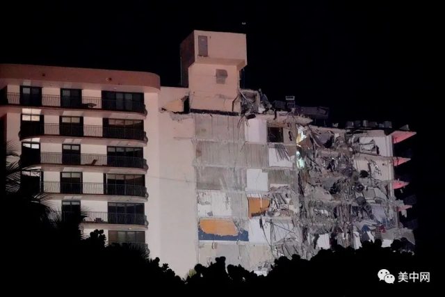 突发！迈阿密高层公寓突然坍塌 99人下落不明 建筑30年前就已下沉？