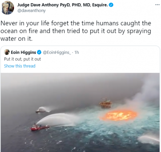 恐怖! 大海著火了! 烈焰狂燃5小時 海水沸騰 場面如地獄! 更大的災難還在後面…
