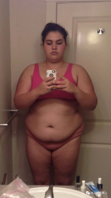 妹子一年瘦90斤，從胖妹子減成肌肉猛女，這反差，太猛了