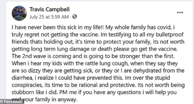 恐怖! 6娃爸全家染Delta 吸著氧哭著策劃葬禮! CDC官宣: 疫苗無法阻止病毒傳播!
