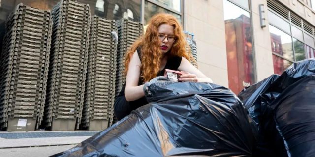 纽约女孩翻垃圾找食物，痛斥食品店：宁愿扔掉食物也不救济穷人？！