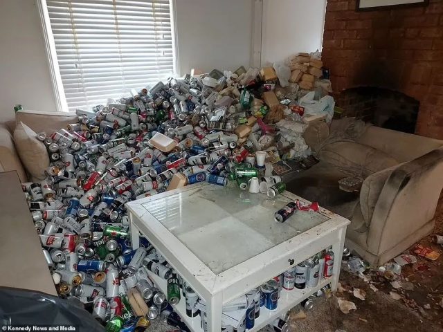 崩潰! 租客一年沒交房租 搬走後留下8000啤酒罐 糞便堆積如山 清潔工狂吐!