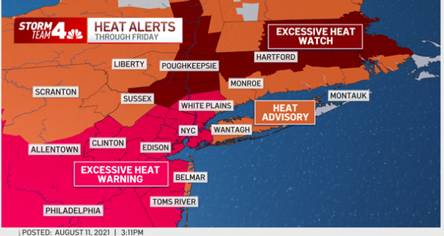 全美即將迎來酷熱警告！紐約高溫或將達到創紀錄，新澤西迎來風暴……