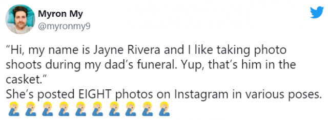 网红在父亲葬礼上搔首弄姿拍性感照片，被炮轰后委屈：我爸肯定支持我这么做！