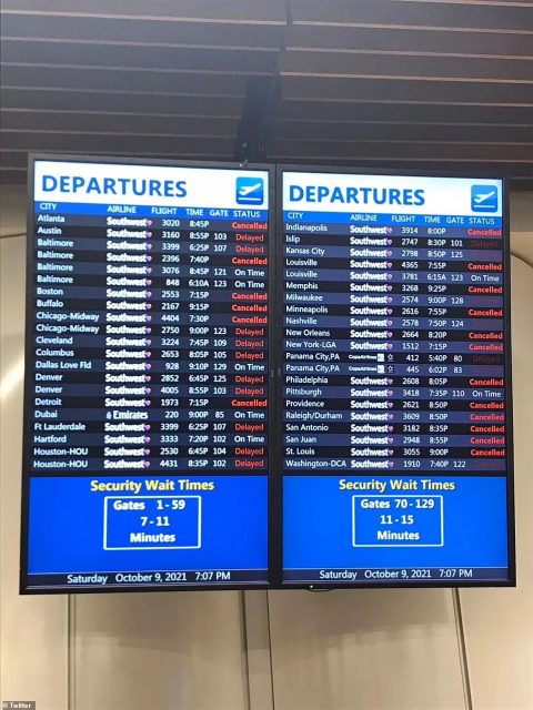 一片混亂！客服8小時無人接，西南航空再取消1000多架航班