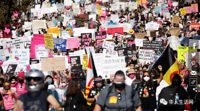 疯狂！死亡已70万！无惧疫情，数万妇女上街，全美600场抗议大游行！
