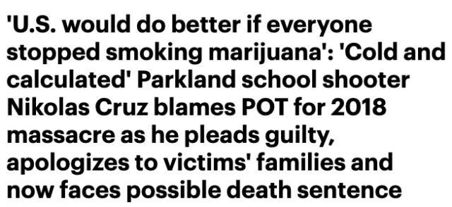 恐怖! 美國19歲槍手吸大麻後衝進校園瘋狂掃射 屠殺17人! 痛哭:
