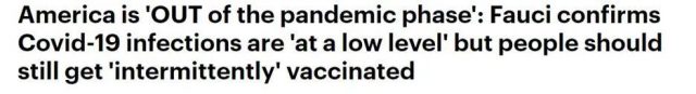 福契：美国疫情已出“大流行”阶段！曝一些人吃抗病毒口服药后“复阳”？