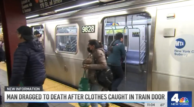 太恐怖了！紐約地鐵又出事，乘客衣物被夾，拖拽身亡