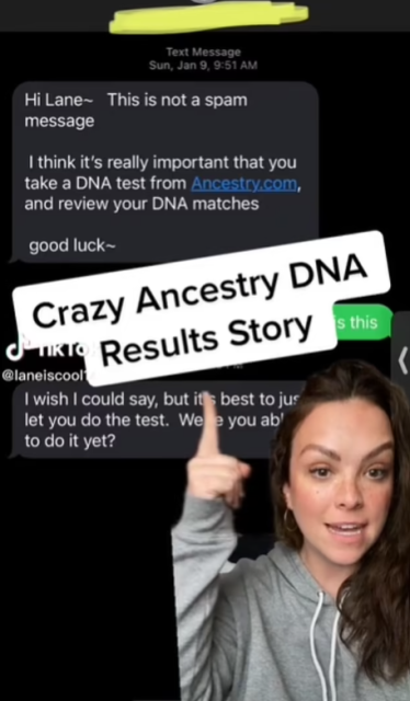 美國女子收到陌生簡訊提醒她做DNA檢測，結果發現生父另有其人...