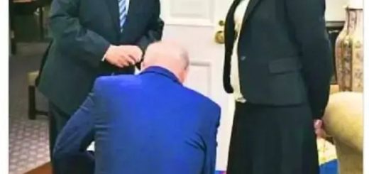 全場傻眼"跪"為總統,撲通一聲,拜登又又又……單膝著地了。
