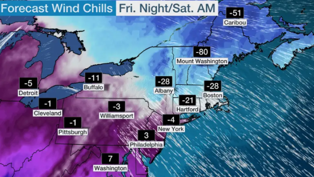 太冷҈冷҈冷҈了！已致10死！破-110°F紀錄！寒流橫掃美國，多州進入緊急狀態，學校停課！