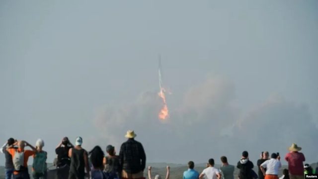 马斯克SpaceX星舰爆炸! 点火发射几分钟后化作巨大火球 场面恐怖