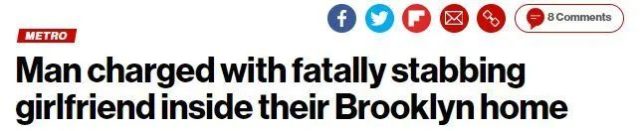 亂刀砍死同鄉女友被捕，紐約華男監獄8樓一躍而下，不治身亡！