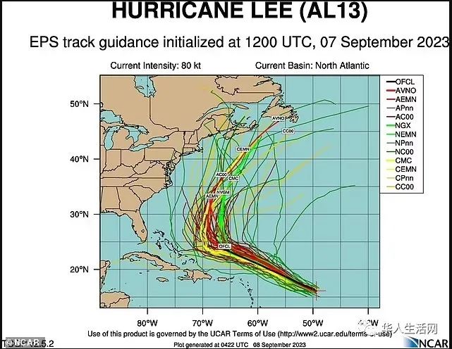 不开玩笑！很危险！超强怪兽飓风李，正在逼近纽约和波士顿！