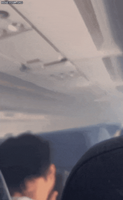 国航一航班发动机起火 视频曝光：舱内浓烟四起~