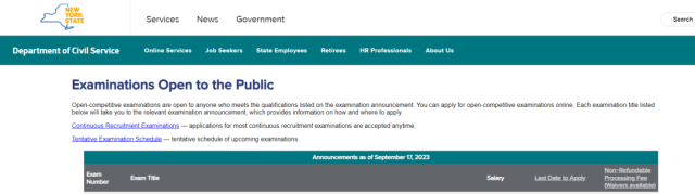 年薪逾10万！纽约州9月开放公务员考试，职位薪资一览