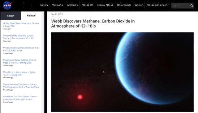 寻找外星人有重大突破! NASA发现“超级地球”! 测到海洋 二氧化碳和甲烷 疑有人居住