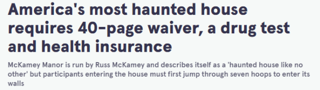 送k美元？簽40頁「生死狀」才能進的美國鬧鬼豪宅 究竟多可怕