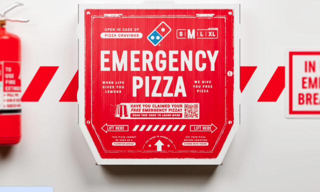 Domino's 推出兩個免費贈送披薩活動