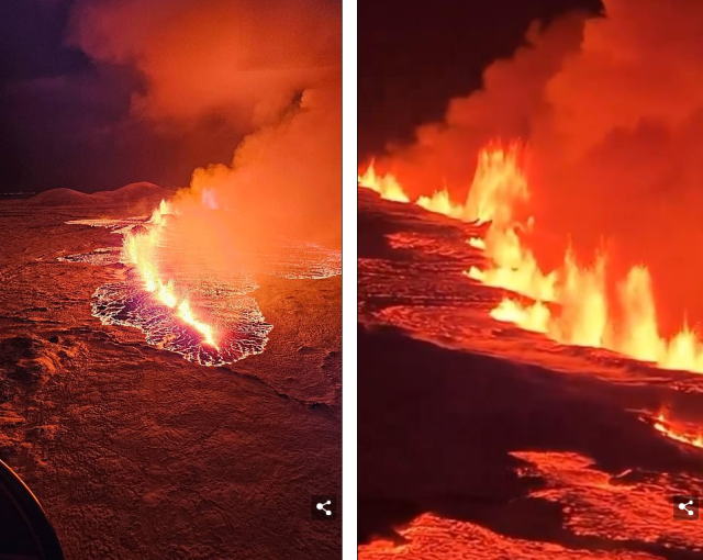 「多图」彷佛地狱！冰岛终火山喷发!