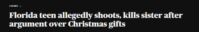 聖誕禮物引發槍擊慘劇 美國姐弟三人全報銷；夫婦帶娃出遊 竟全部喪生......
