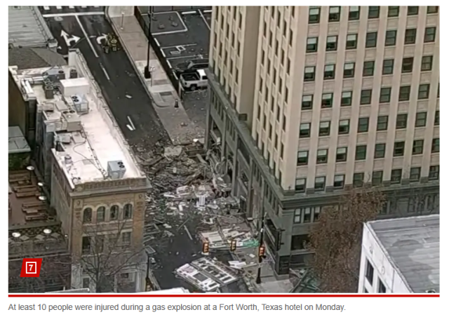 沃思堡市中心著名酒店爆炸！多人受傷，緊急救援展開，市中心緊急撤離！