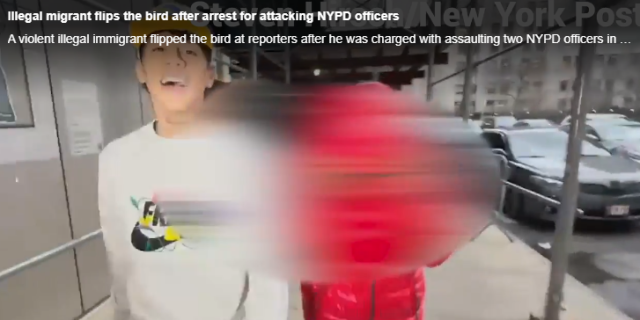 太囂張！紐約鬧市群毆華人警察，非法移民無保釋放後逃往加州