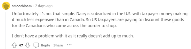加拿大華人扎堆來美國買牛奶 當地居民怒斥 